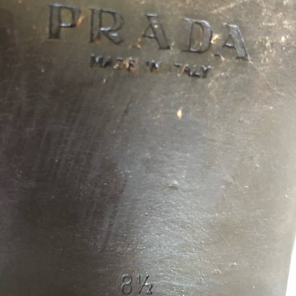 PRADA AUTHENT MEN DRESS SHOES 8.5 EU, FITS US 10,5 - Picture 7 of 7